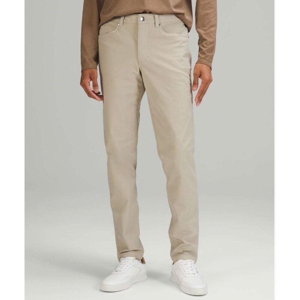 Lululemon ABC Pant Utilitech Raw Linen Chino Trousers Athleisure Men's Size 34